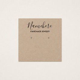 Cartão de expositor de bronzes kraft minimalista E