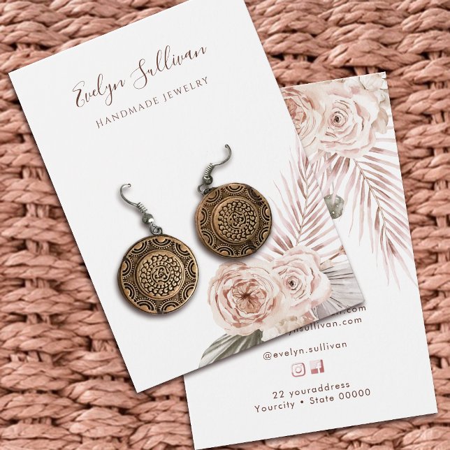 Cartão de expositor de flores de boho (Criador carregado)