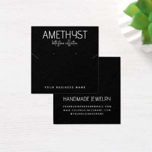 Cartão de expositor de joias minimalistas modernas