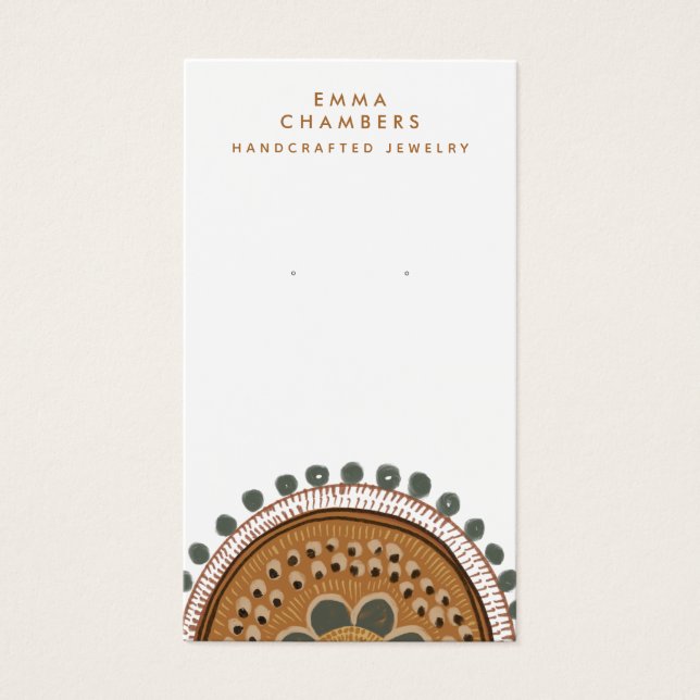 Cartão de Expositor de Joias Terthy Boho Rustica (Frente)