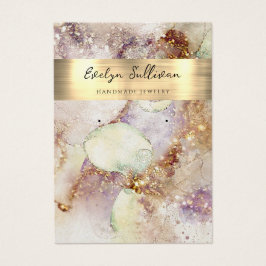 Cartão de expositor de seringas e de folha de ouro