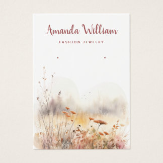 Cartão de expositor floral de flor silvestre (chic