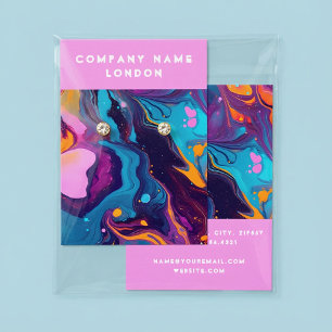 Cartão de expositor líquido, com anel de pintura f