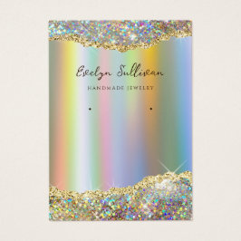 Cartão de expositor para as joias de folha de alum