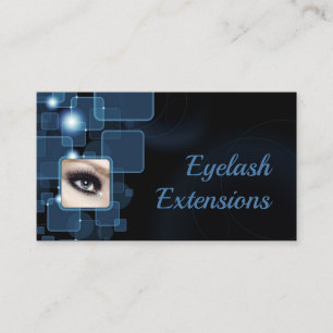 Cartão de Extensões Eyelash de Cubos Shimmering Az