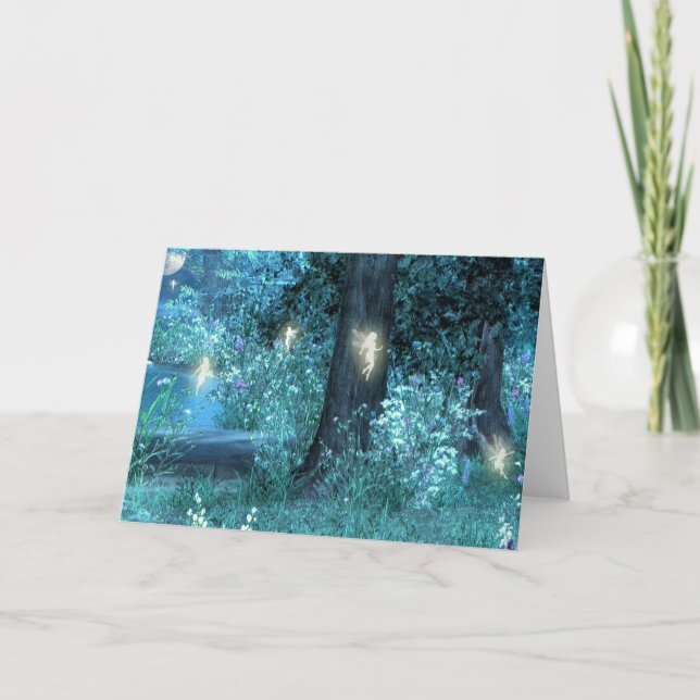 Cartão de fada de jardim (Frente)