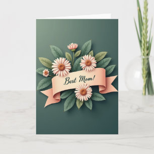 Cartão de Faixa de Feliz Dia das Mães