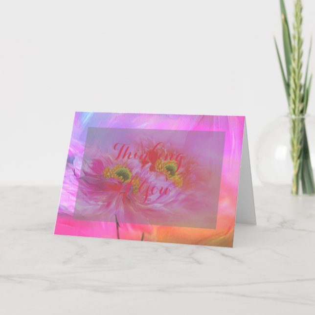 Cartão de fantasia floral (Frente)