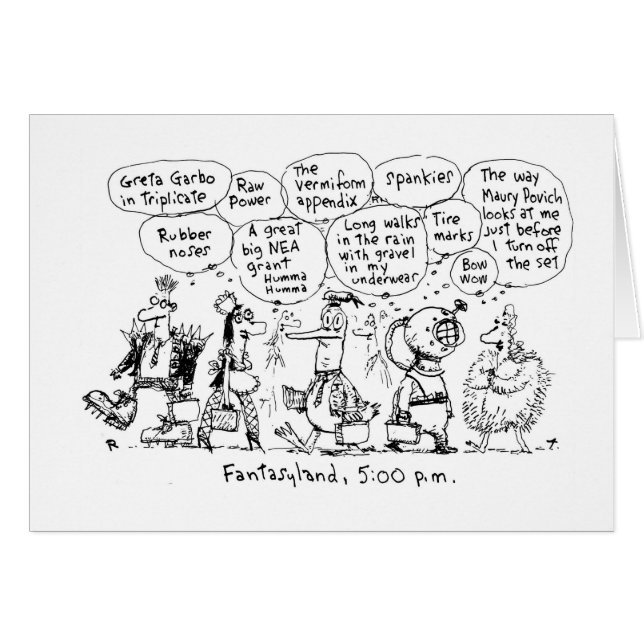 Cartão de Fantasyland (Frente Horizontal)