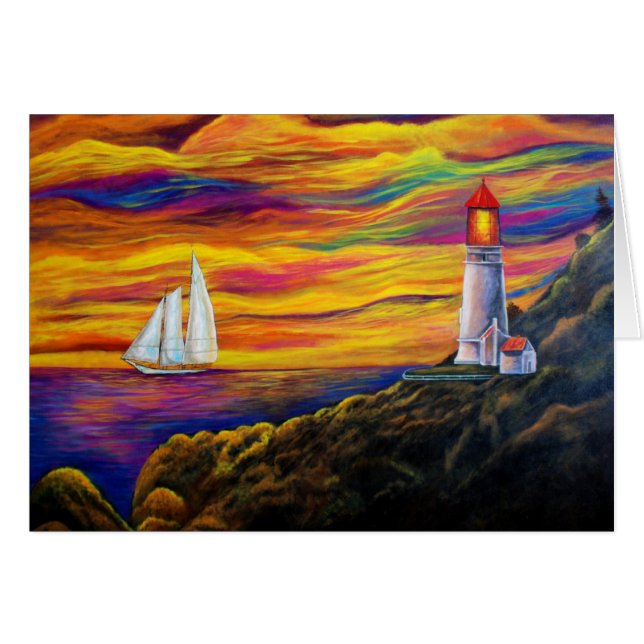 Cartão de Farol de Gordon (Frente Horizontal)