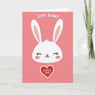 Cartão de Faux Paper Some Bunny Loves You