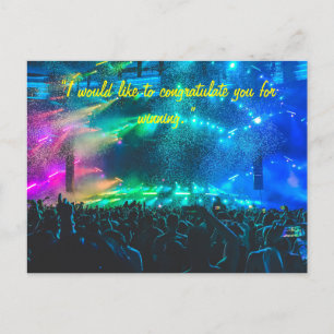 cartão de felicitação à equipe ou pessoa