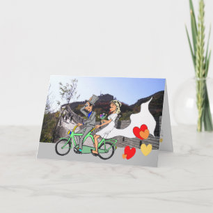 Cartão de Felicitações Chinês de Casamento DIY