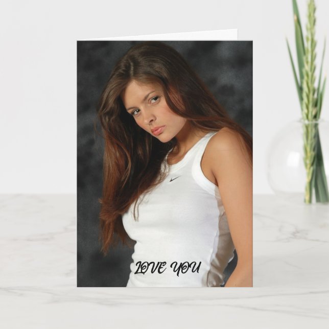 CARTÃO DE FELICITAÇÕES COM SCRIPT DE FOTO PERSONAL (Frente)