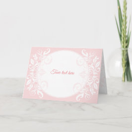 Cartão de felicitações, convite de casamento, rosa