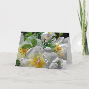 Cartão de Felicitações de 25 Anos de Casamento