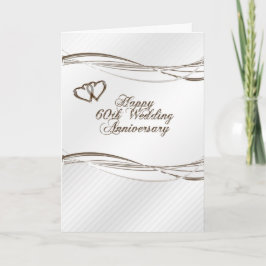 Cartão de Felicitações de 60 Anos de Casamento