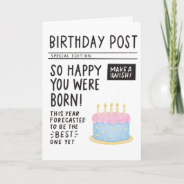 Cartão de Felicitações de Aniversário