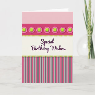 Cartão de Felicitações de Aniversário Blossom