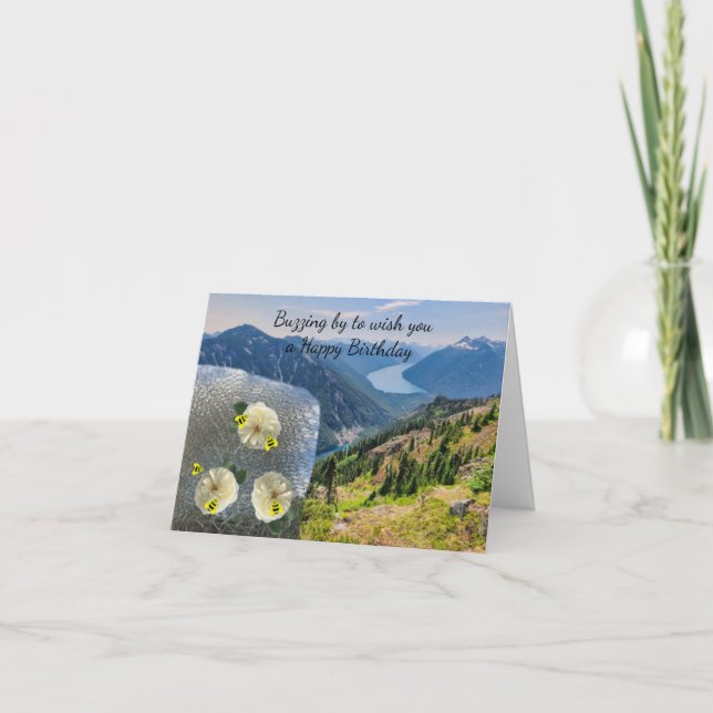 Cartão de Felicitações de Aniversário Colmeia (Frente)