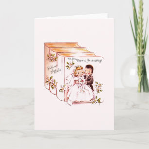 Cartão de Felicitações de Aniversário de Casamento