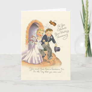 Cartão de Felicitações de Aniversário de Casamento