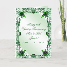 Cartão de Felicitações de Aniversário de Casamento