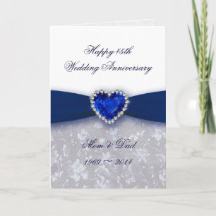 Cartão de Felicitações de Aniversário de Casamento