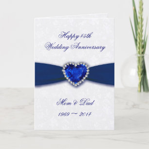 Cartão de Felicitações de Aniversário de Casamento