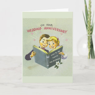 Cartão de Felicitações de Aniversário de Casamento