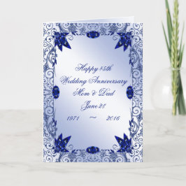 Cartão de Felicitações de Aniversário de Casamento