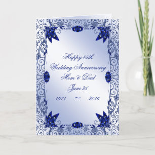 Cartão de Felicitações de Aniversário de Casamento