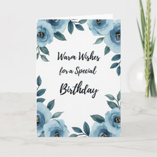 Cartão de Felicitações de Aniversário Sereno