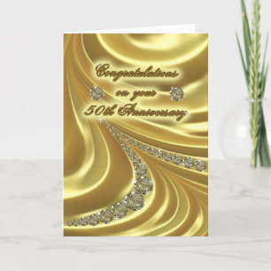 Cartão de Felicitações de Bodas de Ouro 50º Aniver