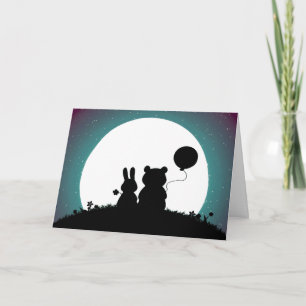 Cartão de Felicitações de Casamento de Coelho e Ur