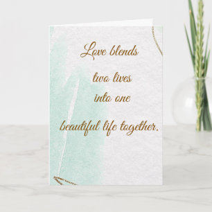 Cartão de Felicitações de Casamento Elegante Amor