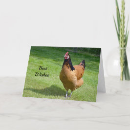 Cartão de Felicitações de Casamento Galinha 3