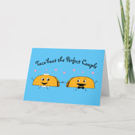 Cartão de Felicitações de Casamento Taco