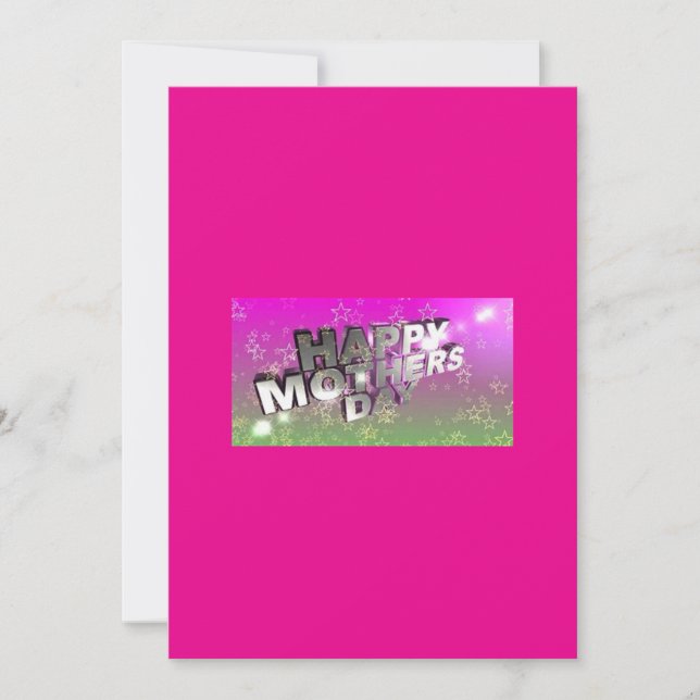 Cartão de Felicitações do Dia das Mães (Frente)