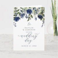 Cartão de Felicitações do Dia do Casamento com Flo