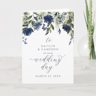Cartão de Felicitações do Dia do Casamento com Flo