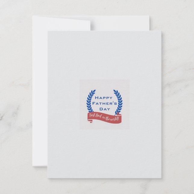 Cartão de Felicitações do Dia do Pai (Frente)