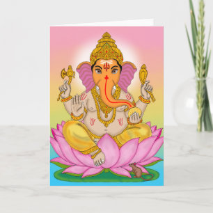 Cartão de Felicitações do Senhor Ganesha