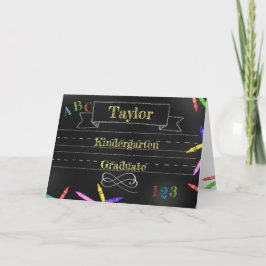 Cartão de Felicitações Dobrável de Formatura do Ja