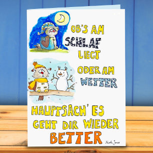 Cartão de FELICITAÇÕES GUTE BESSERUNG por Nicole J