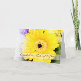 Cartão de felicitações para a Mãe do Noivo com flo