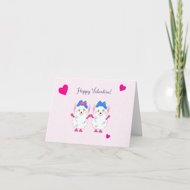 Cartão de felicitações para o Dia dos Namorados (Frente)