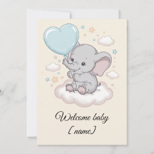 Cartão de Felicitações Personalizado para Chás de 