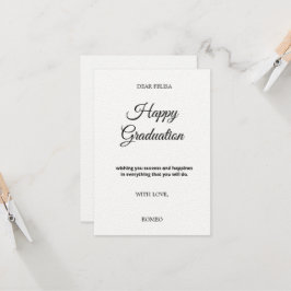 Cartão de Felicitações Plano 3,5" x 5"