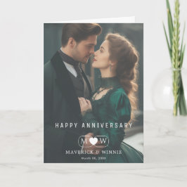 Cartão de Felicitações por Aniversário de Casament